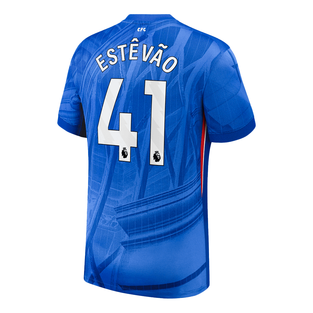 ESTÊVÃO #41 Chelsea Thuisshirt 2025/26 Blauw - Super