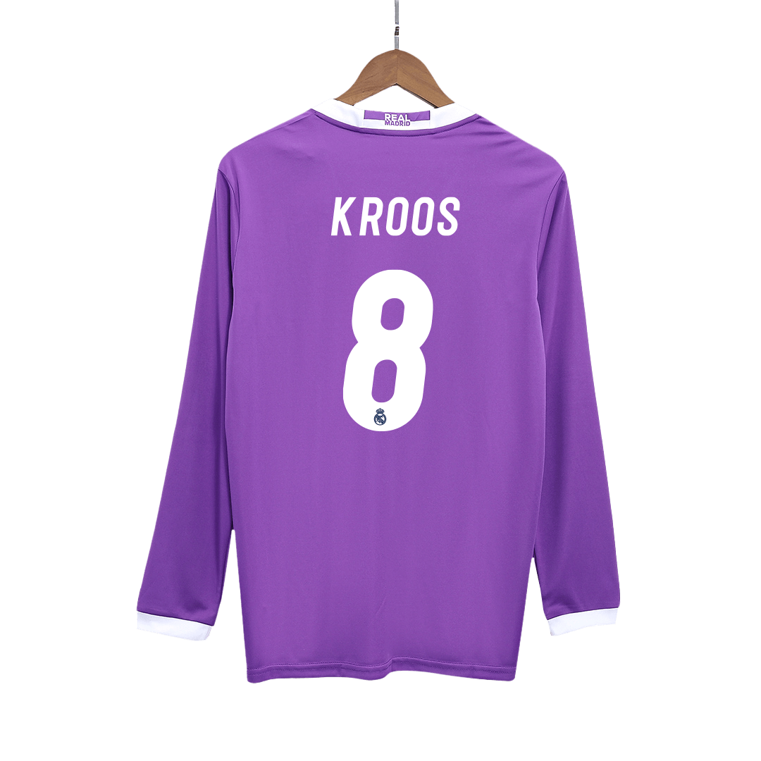KROOS #8 Retro Real Madrid Uitshirt Lange Mouwen 2016/17