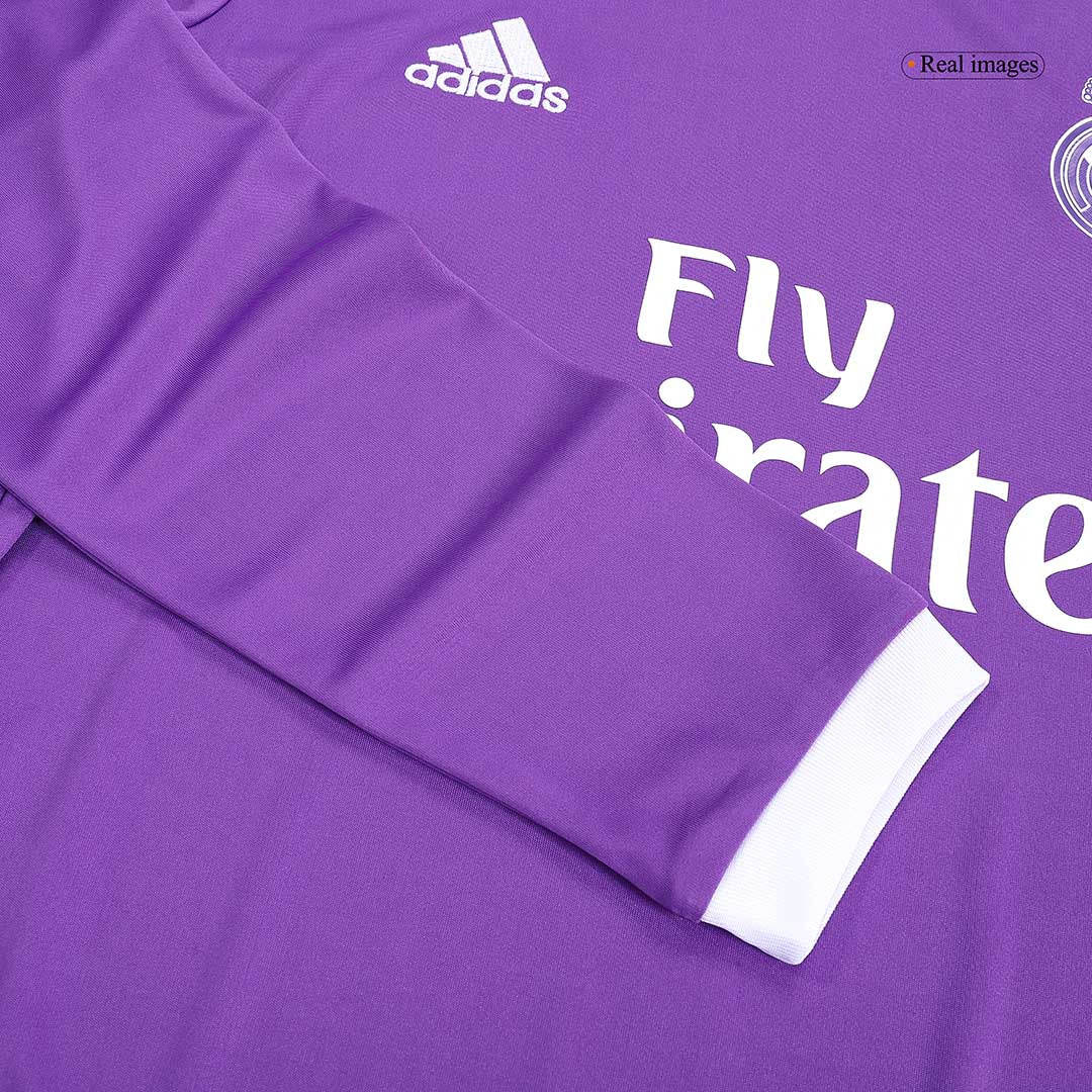 SERGIO RAMOS #4 Retro Real Madrid Uit Thuisshirt Lange Mouwen 2016/17