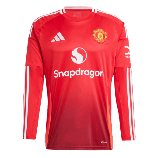 Manchester United Thuisshirt Lange Mouwen 2024/25 Grote Maten