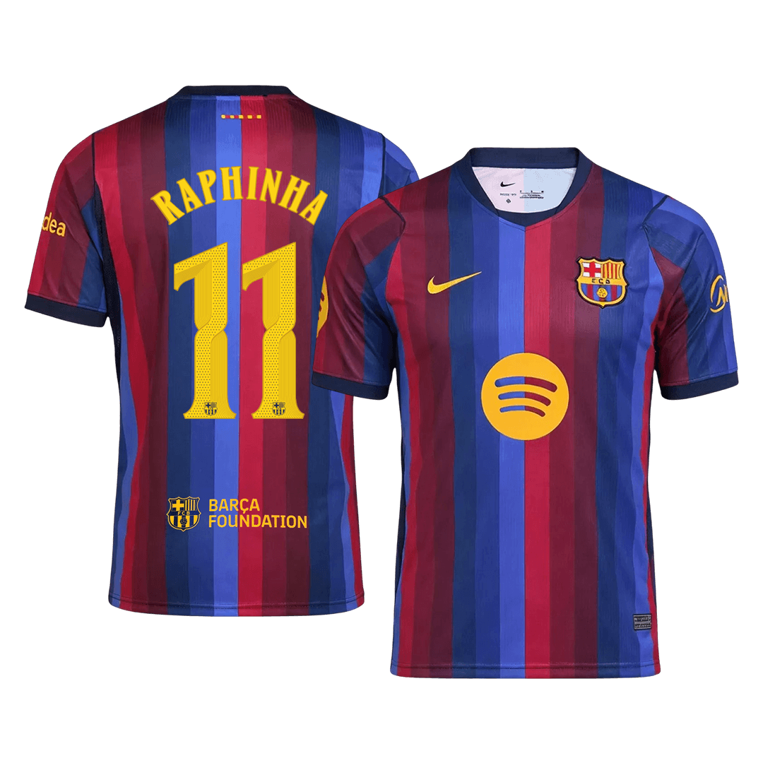 RAPHINHA #11 Barcelone Domicile Maillot 2026/27 Blue&Garnet - UCL