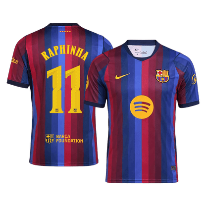 RAPHINHA #11 Barcelone Domicile Maillot 2026/27 Blue&Garnet - UCL