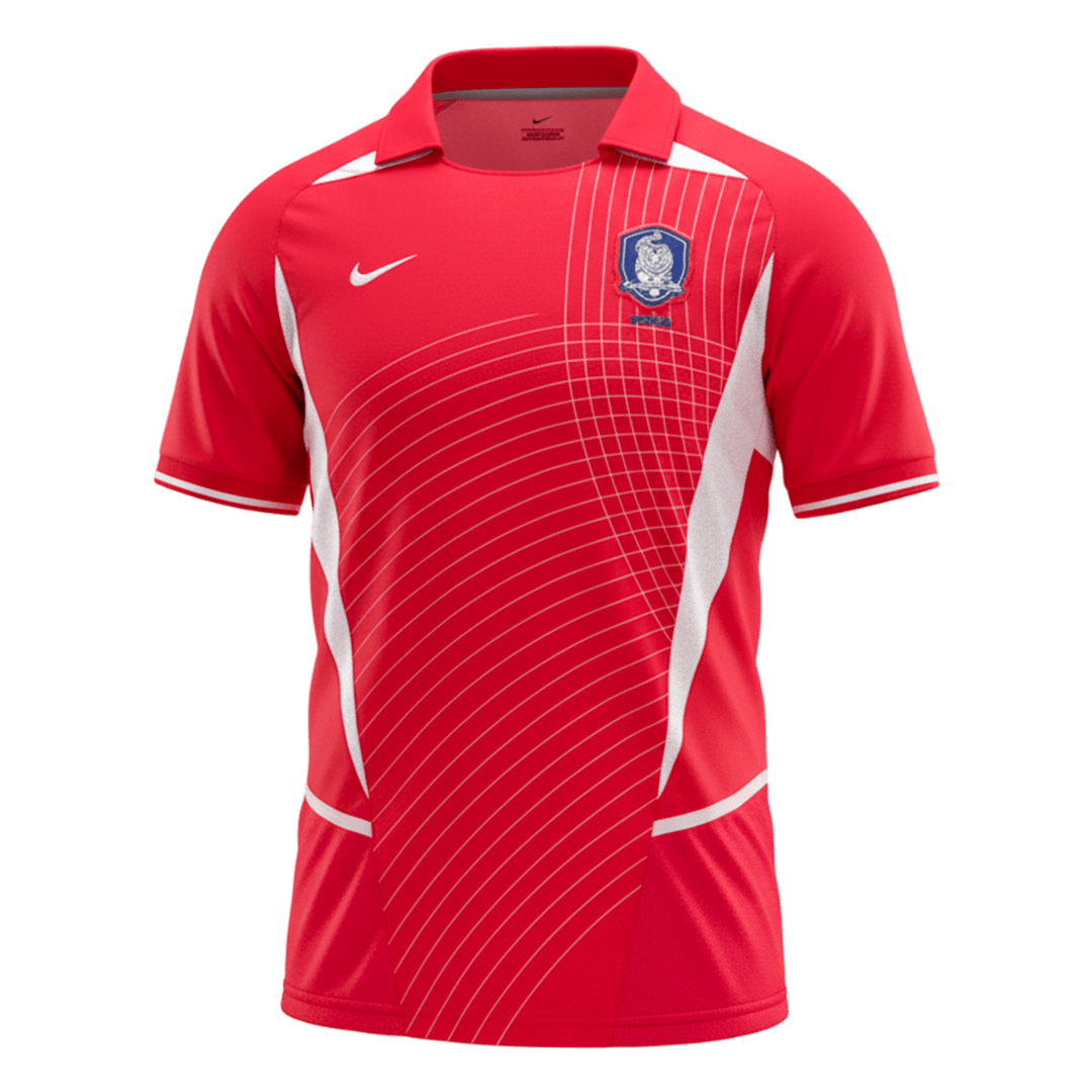 Retro Zuid-Korea Thuis Shirt 2002 Rood