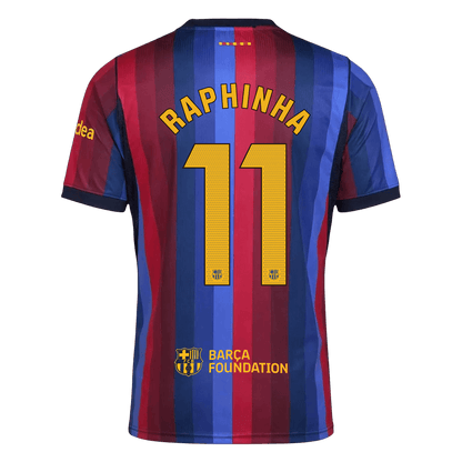 RAPHINHA #11 Barcelone Domicile Maillot 2026/27 Blue&Garnet