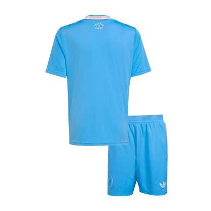 Inter Miami CF Derde Tenue Kit 2025 Kinderen Blauw