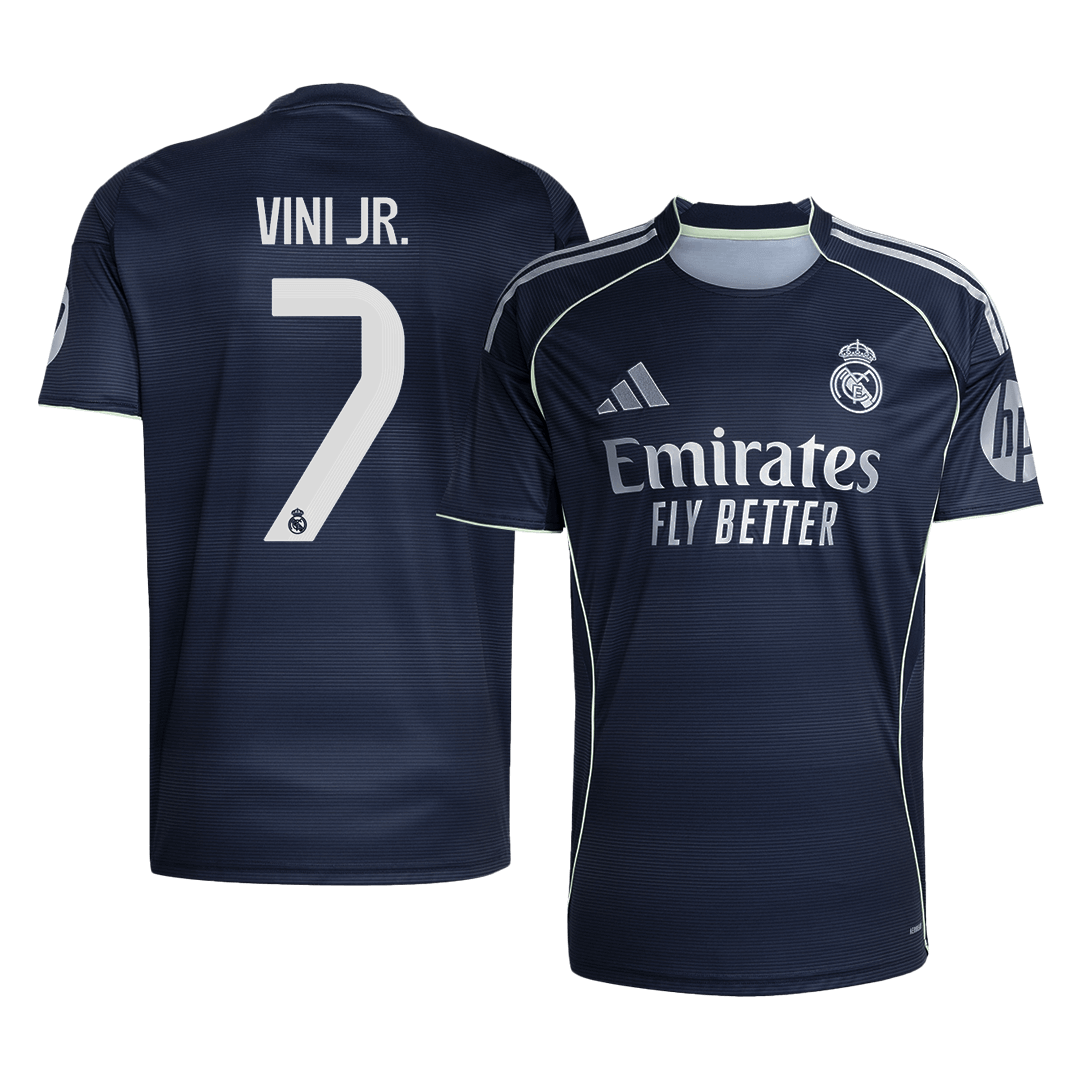 VINI JR. #7 Real Madrid Uitshirt 2025/26 Grote Maten