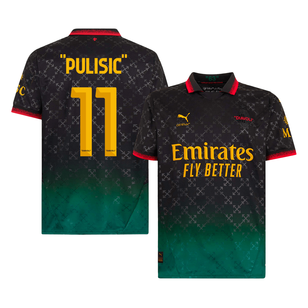 PULISIC' #11 AC Milan Vierde Shirt 2024/25
