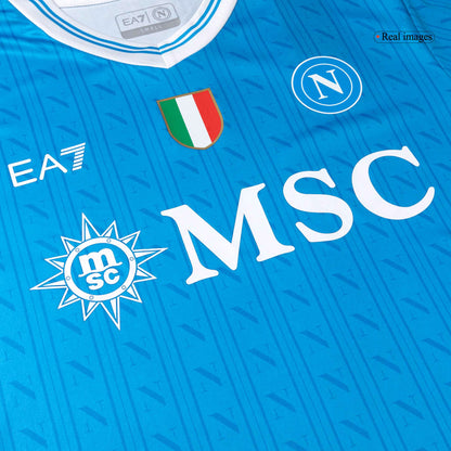 DE BRUYNE #11 Napoli Thuis Shirt 2025/26 Blauw