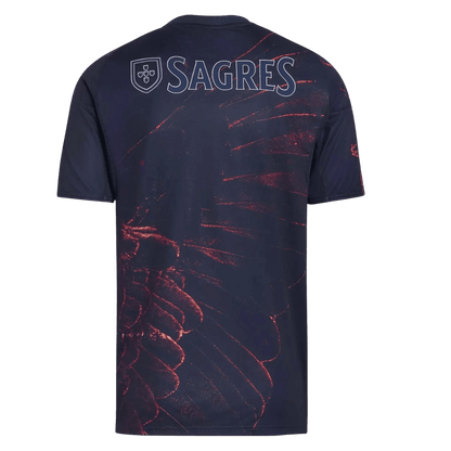 Lissabon Vierde Uitshirt 2025/26 Marineblauw Grote Maat