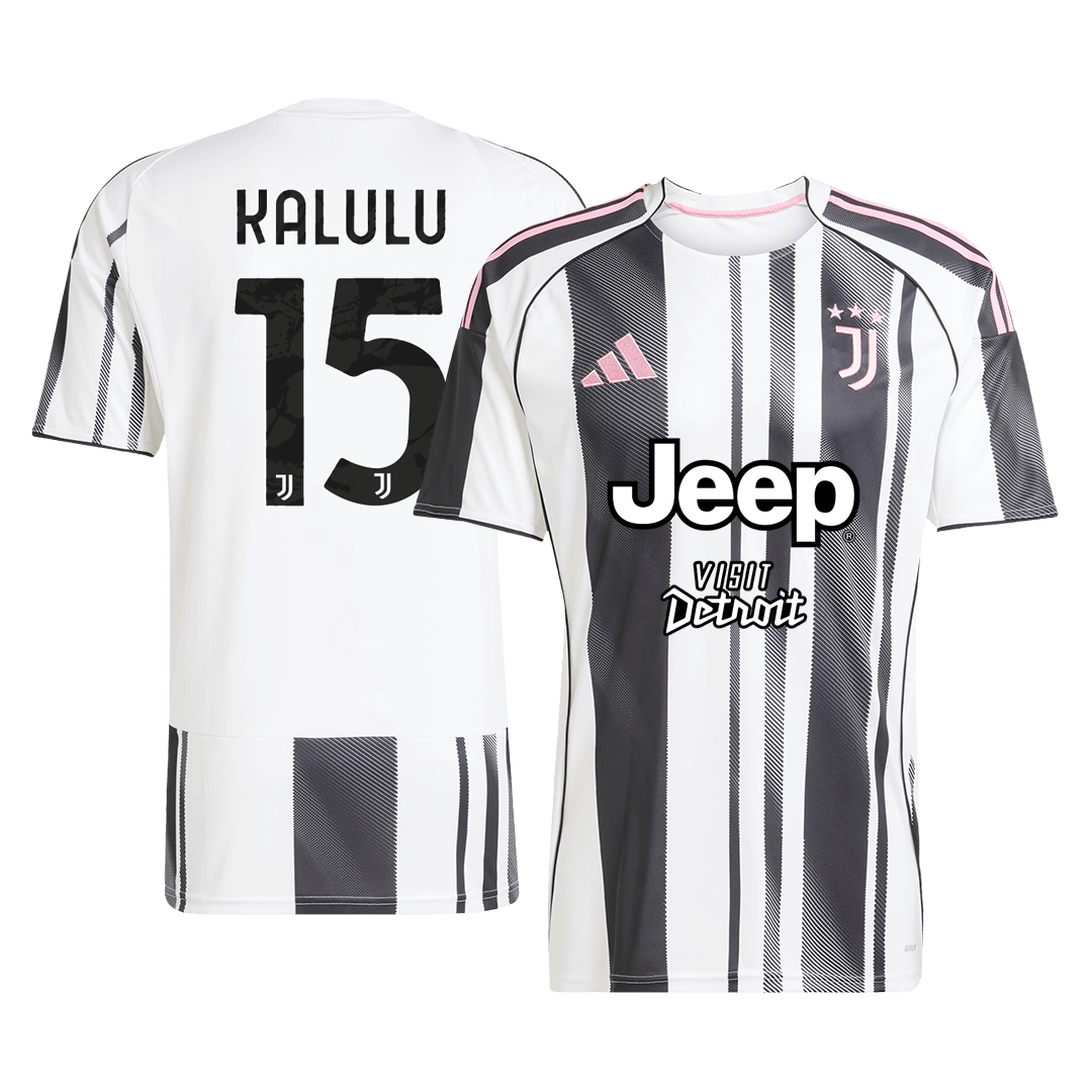 KALULU #15 Juventus Thuisshirt 2025/26 Zwart&Wit