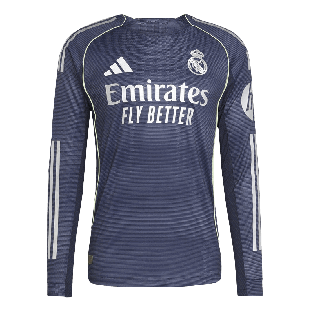 Real Madrid Uitshirt Lange Mouwen 2025/26 Donkerblauw
