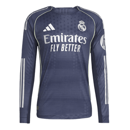 Real Madrid Uitshirt Lange Mouwen 2025/26 Donkerblauw
