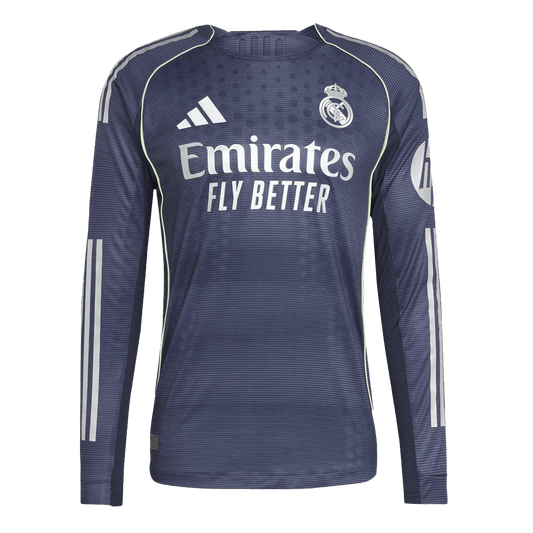 Real Madrid Uitshirt Lange Mouwen 2025/26 Donkerblauw