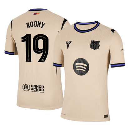 ROONY #19 Barcelona Uitshirt 2025/26 Geel Speler - UCL