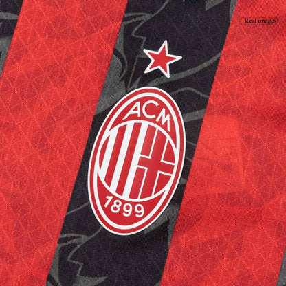 AC Milan Thuis Shirt 2025/26 Rood&Zwart Authentiek