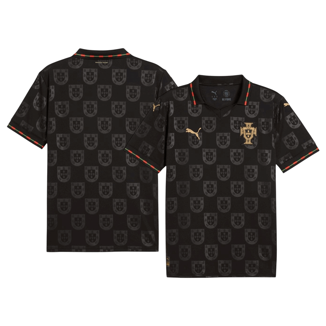 Portugal WK 2026 Shirt Zwart Grote Maat