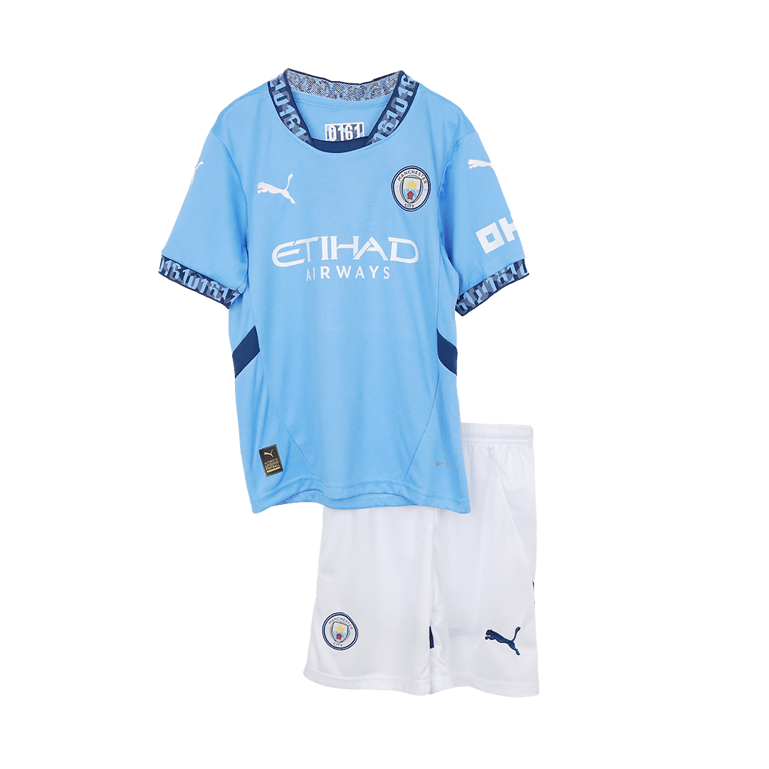 Manchester City Domicile Maillot Kit 2024/25 Enfant