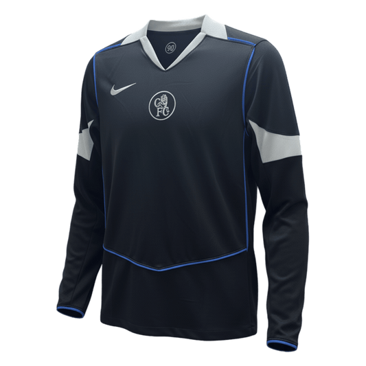 Chelsea Thuisshirt Lange Mouwen 2025/26 Zwart Grote Maat