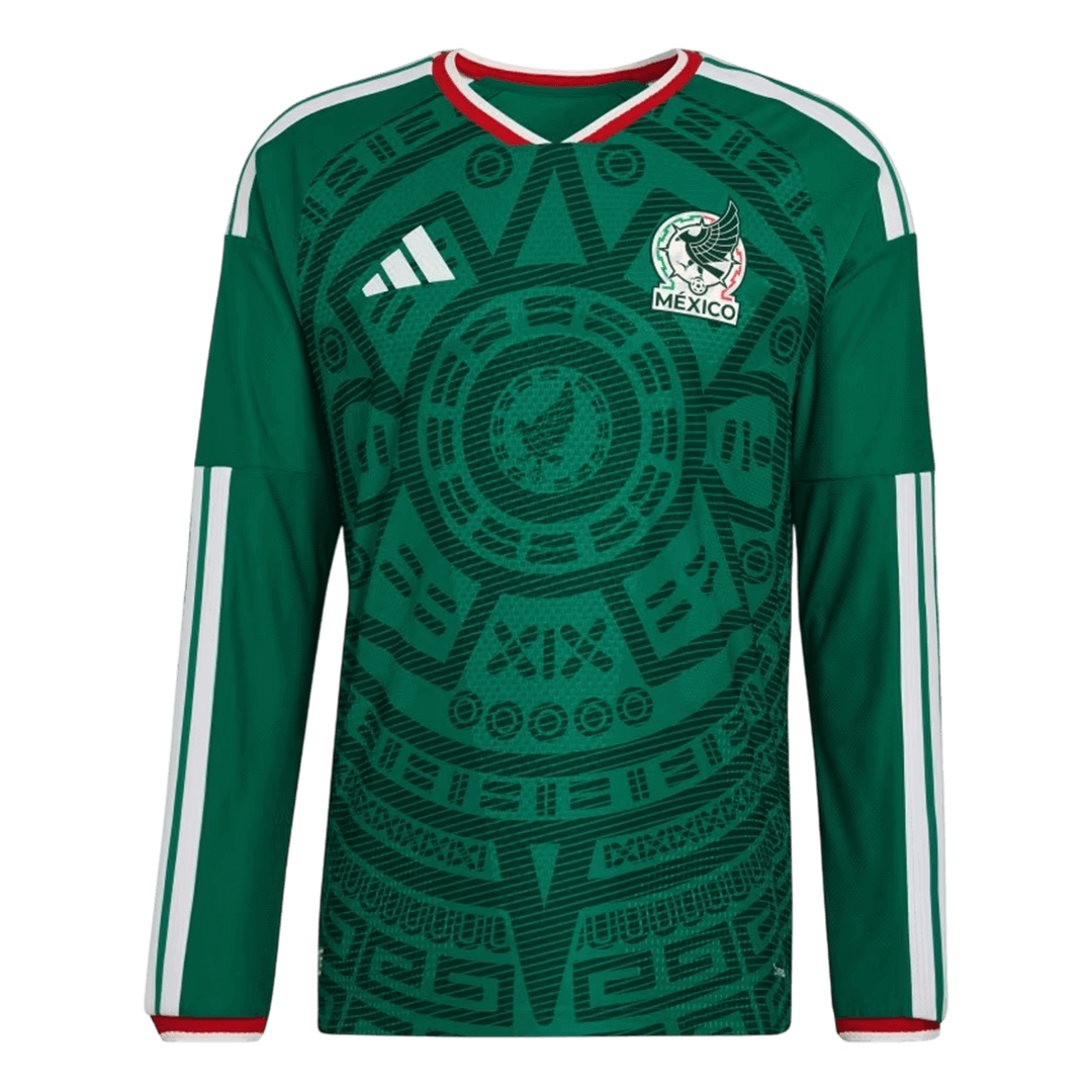 Mexico Thuis Shirt Lange Mouwen - WK 2026 Groen
