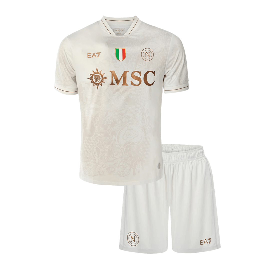 Napels Uitshirt Kit 2025/26 Junior Wit