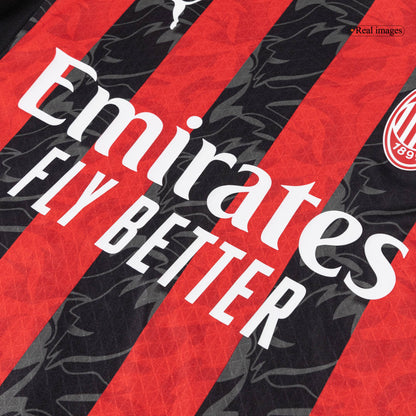 AC Milan Thuis Shirt 2025/26 Rood&Zwart Authentiek