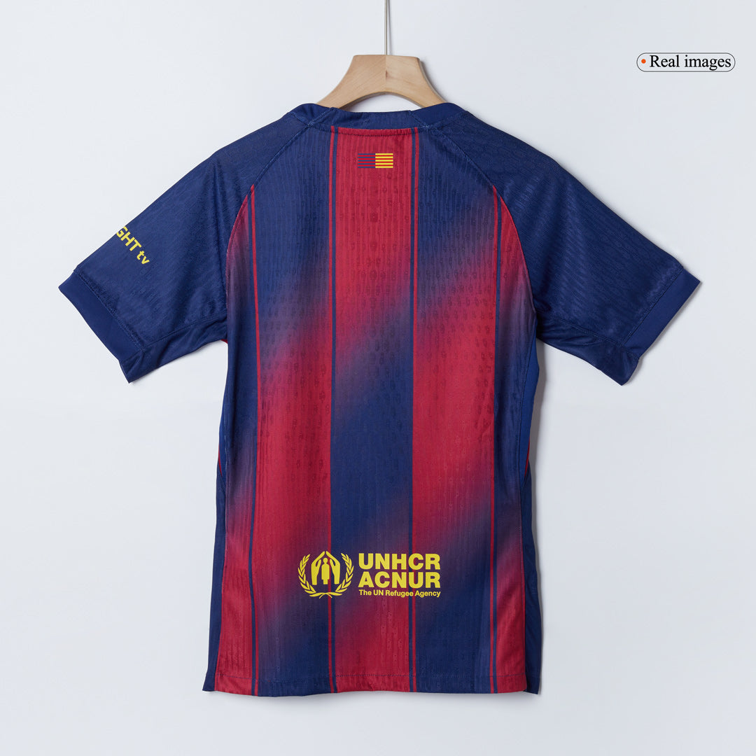 ROONY #28 Barcelona Thuisshirt 2025/26 Rood en Blauw Speler