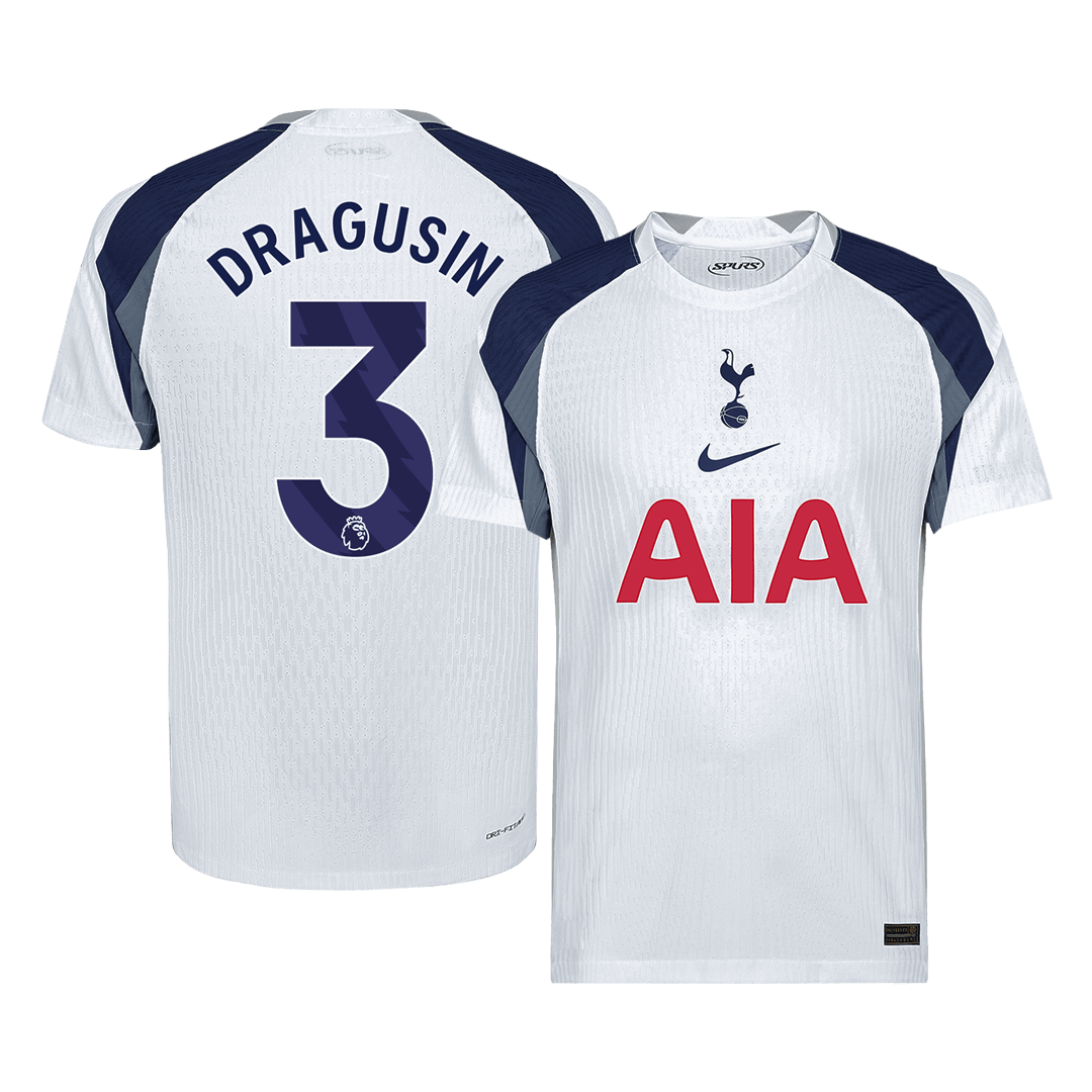 DRAGUSIN #3 Tottenham Hotspur Thuisshirt 2025/26 Wit Speler