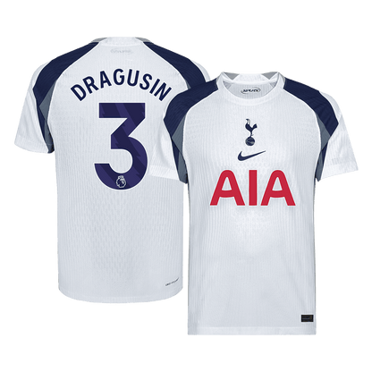 DRAGUSIN #3 Tottenham Hotspur Thuisshirt 2025/26 Wit Speler