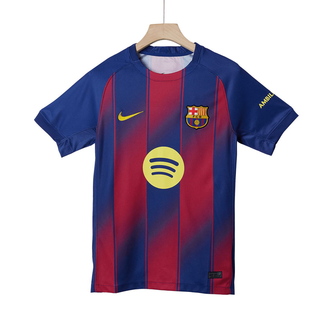 ROONY #19 Barcelona Thuisshirt 2025/26 Rood en Blauw - UCL Grote Maat