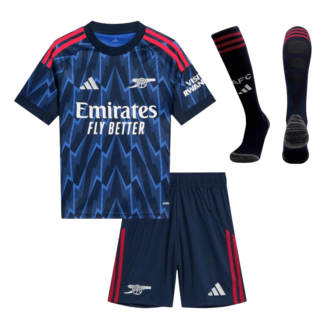 Arsenal Uit Shirt 2025/26 Junior Blauw
