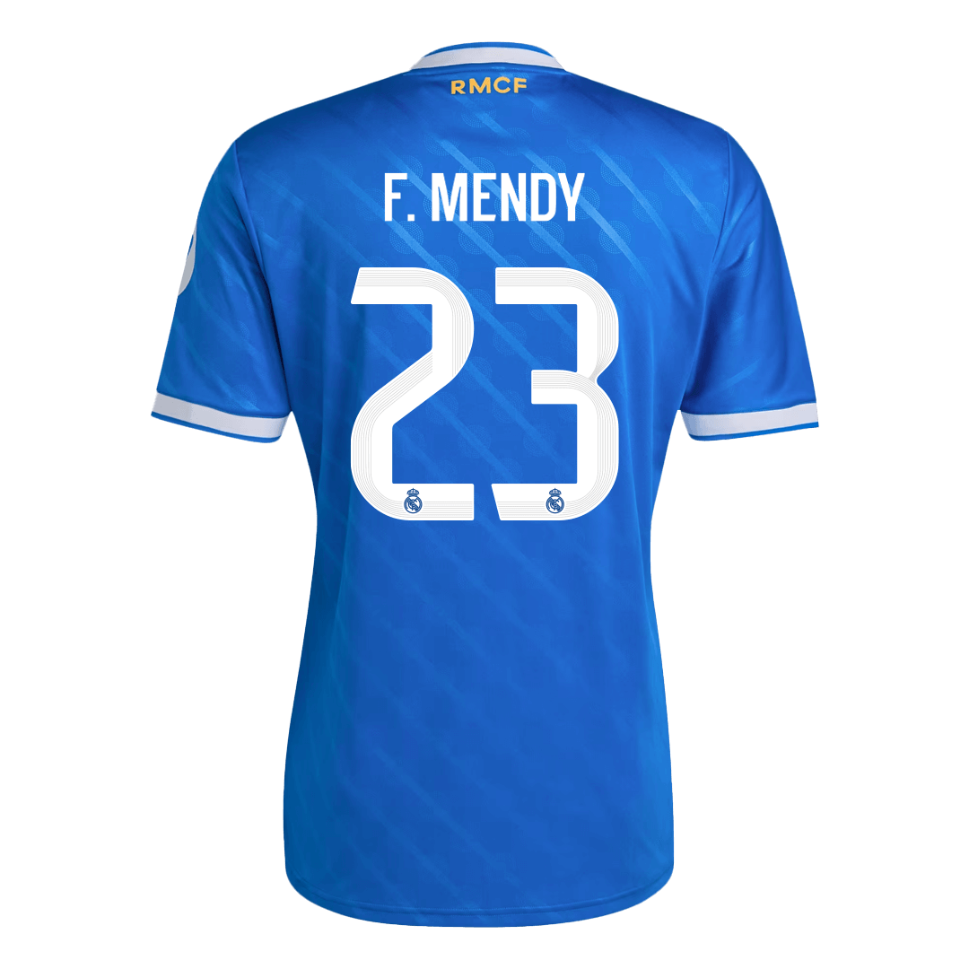 F. MENDY #23 Real Madrid Derde Thuisshirt 2025/26 Blauw