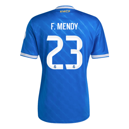 F. MENDY #23 Real Madrid Derde Thuisshirt 2025/26 Blauw