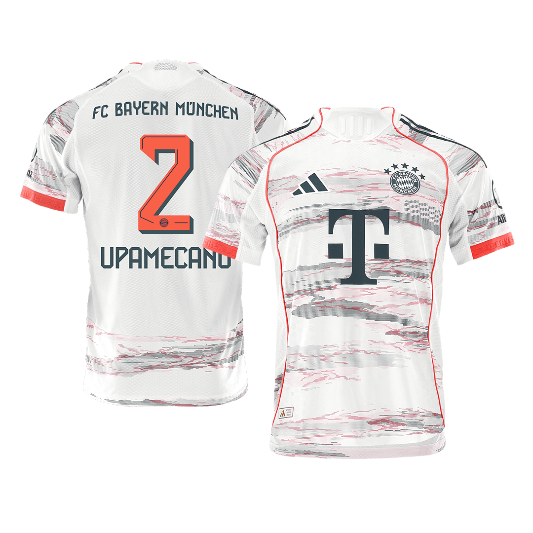 UPAMECANO #2 München Uitshirt 2025/26 Wit Speler
