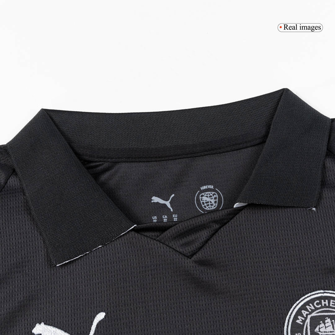 Manchester City Uit Tenue Set 2025/26 Kinderen Zwart