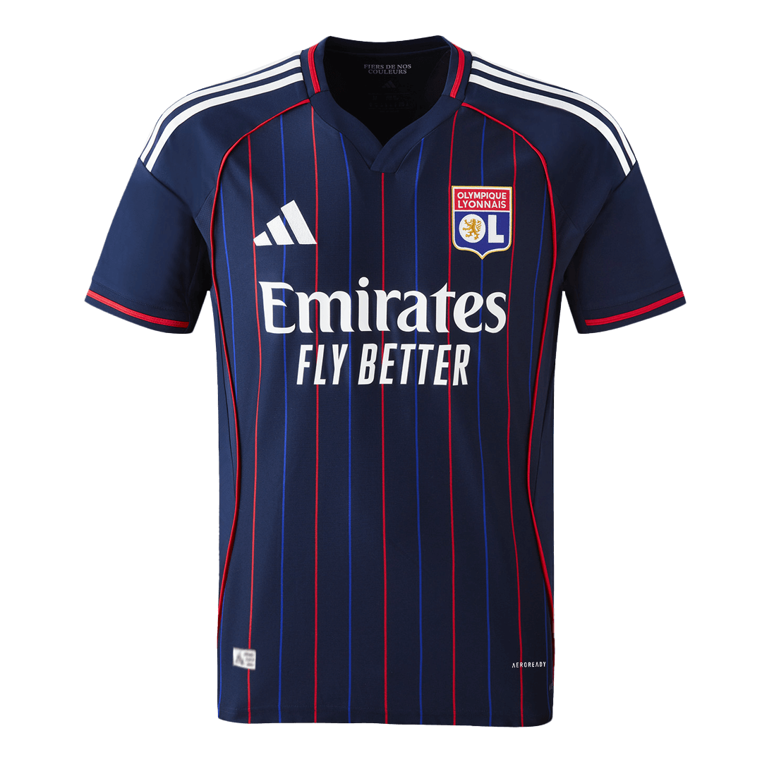 Olympique Lyonnais Uitshirt 2025/26 Marineblauw Authentiek