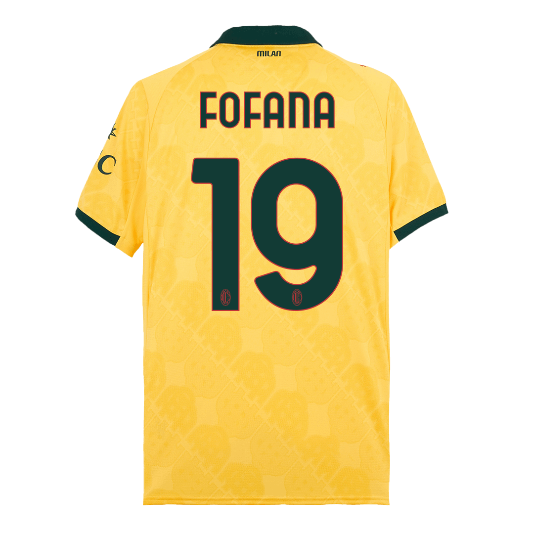 FOFANA #19 AC Milan Derde Thuisshirt 2025/26 Geel