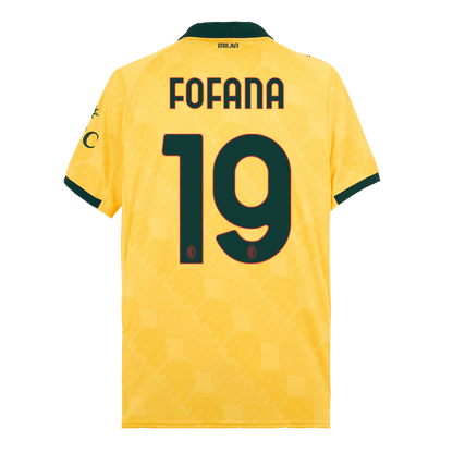 FOFANA #19 AC Milan Derde Thuisshirt 2025/26 Geel