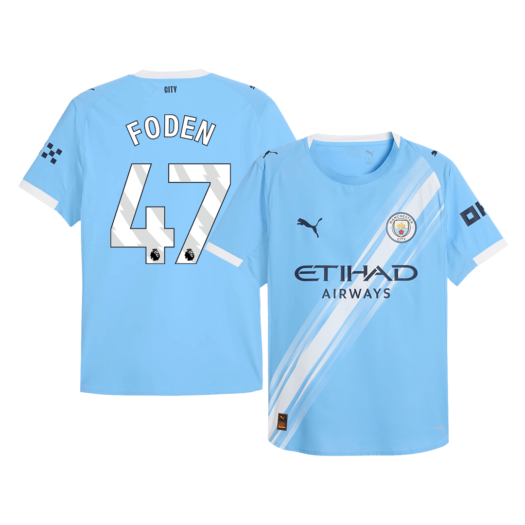 FODEN #47 Manchester City Thuis Shirt 2025/26 Authentiek