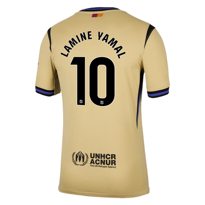 LAMINE YAMAL #10 Barcelona Uit Thuisshirt 2025/26 Geel