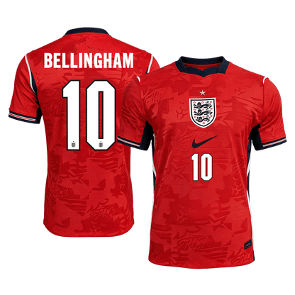 BELLINGHAM #10 Engeland Uitshirt - WK 2026 Rood Speler