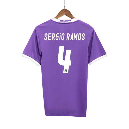 SERGIO RAMOS #4 Retro Real Madrid Uit Thuisshirt 2016/17