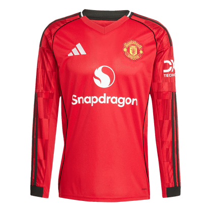 Manchester United Domicile Maillot Manches Longues 2025/26