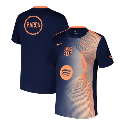 Barcelona Pre-Match Thuisshirt 2025/26 Oranje&Zwart