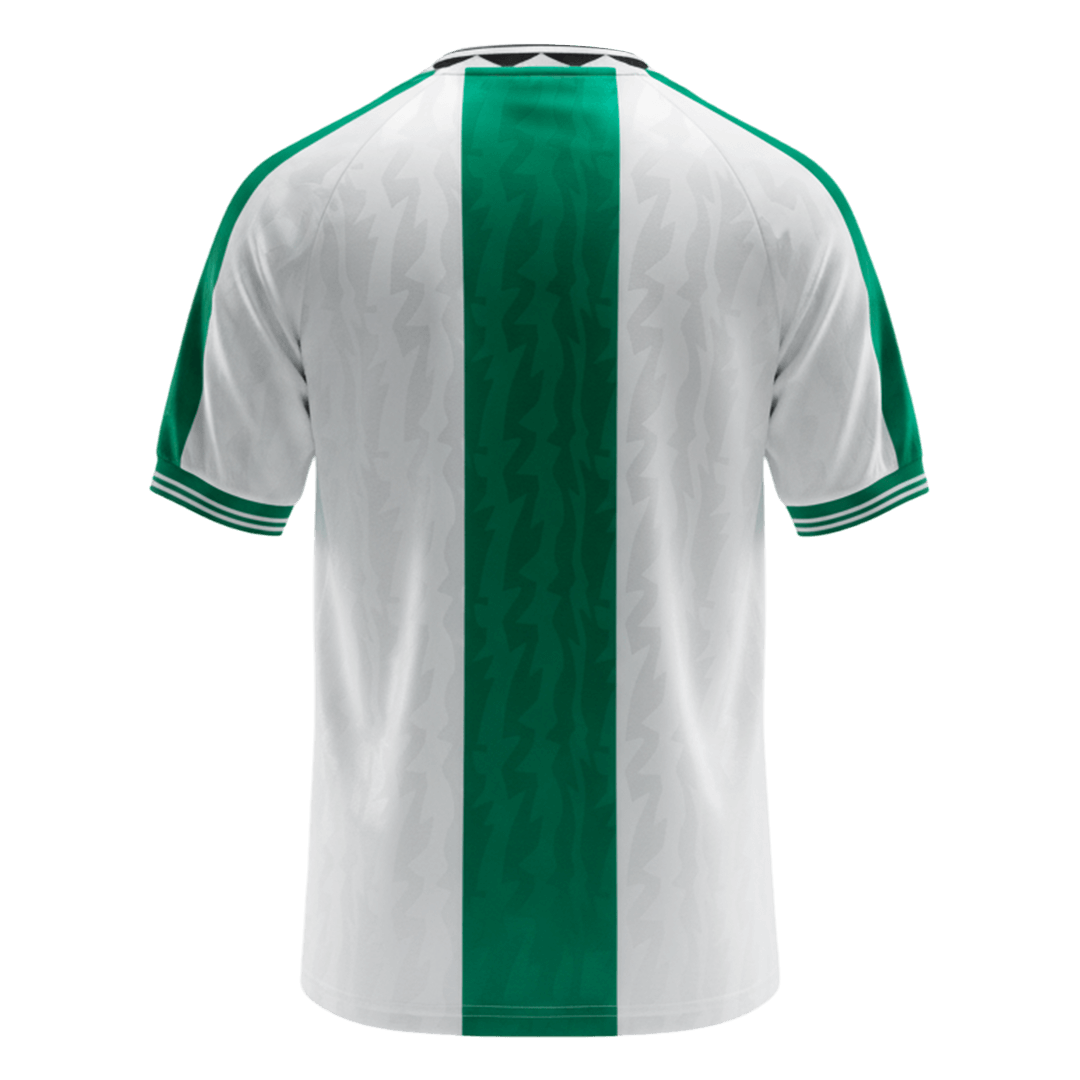 Retro Nigeria Uitshirt 1996 Groen&Wit