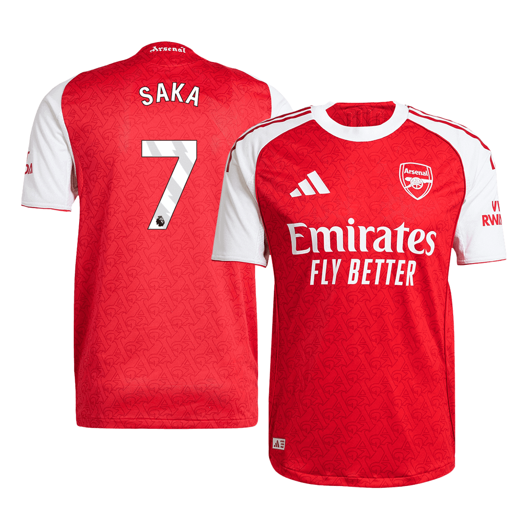SAKA #7 Arsenal Thuisshirt 2025/26 Authentiek