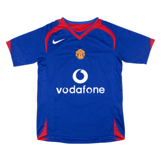 Retro Manchester United Uitshirt 2005/06 Blauw