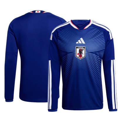 Japan Thuisshirt Lange Mouwen - Wereldkampioenschap 2026 Marineblauw Grote Maten