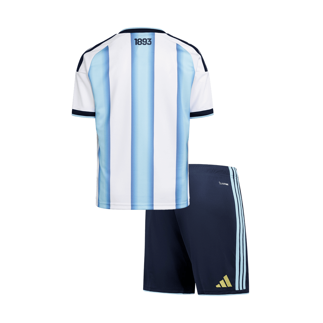 Argentinië Thuistenue Kit 2025/26 Kinderen Blauw & Wit