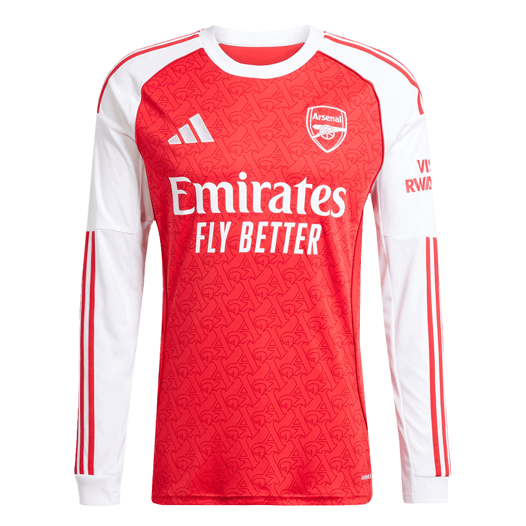 Arsenal Thuisshirt Lange Mouwen 2025/26 Grote Maten