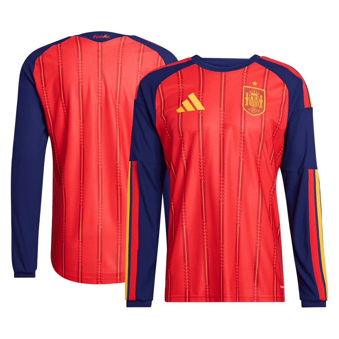 Spanje Thuisshirt Lange Mouwen - Wereldbeker 2026 Rood